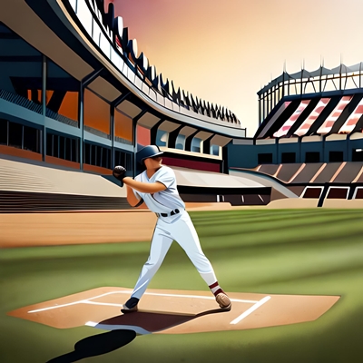 Un jugador de béisbol durante un partido